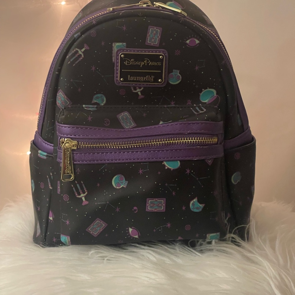 Loungefly Disney Parks Black and Purple Space Backpack